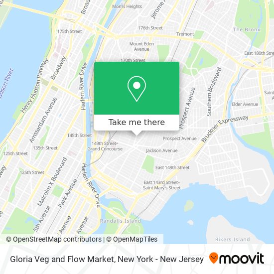 Gloria Veg and Flow Market map