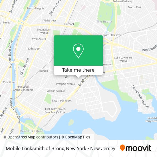 Mapa de Mobile Locksmith of Bronx