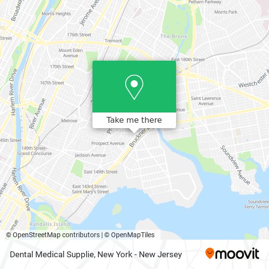 Mapa de Dental Medical Supplie