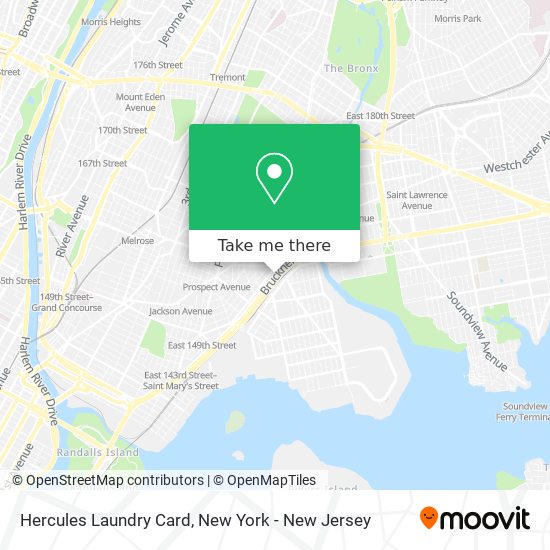 Hercules Laundry Card map