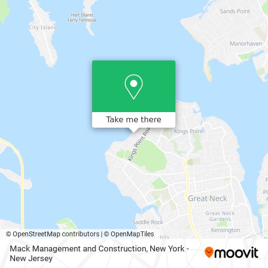 Mack Management and Construction map