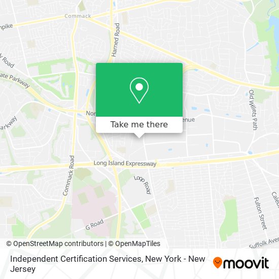 Independent Certification Services map