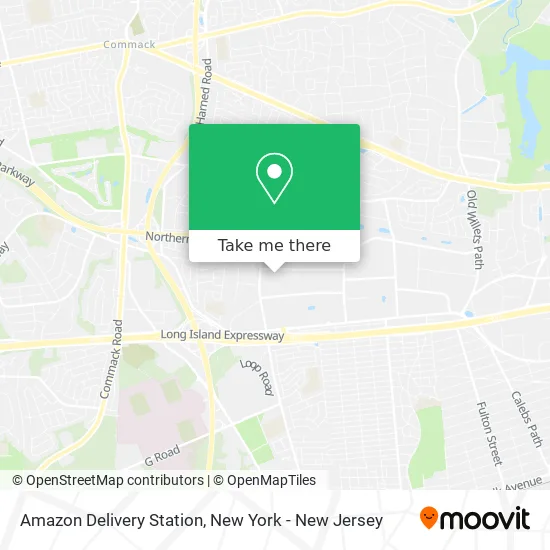 Amazon Delivery Station map