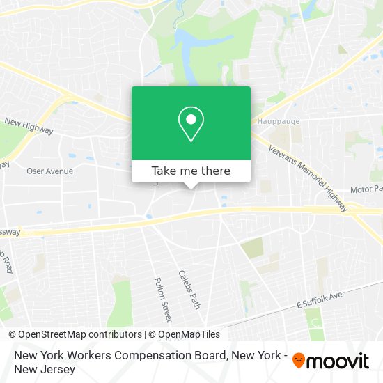 New York Workers Compensation Board map
