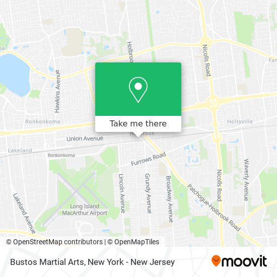 Bustos Martial Arts map