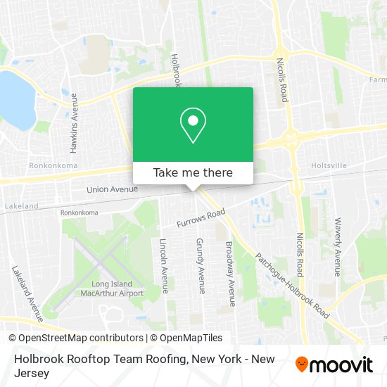 Holbrook Rooftop Team Roofing map