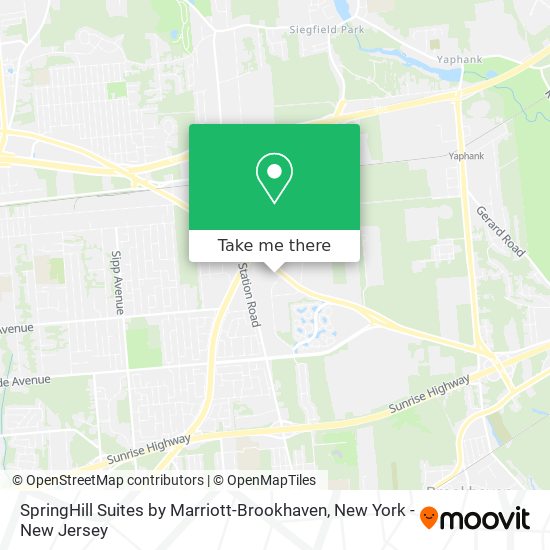 Mapa de SpringHill Suites by Marriott-Brookhaven