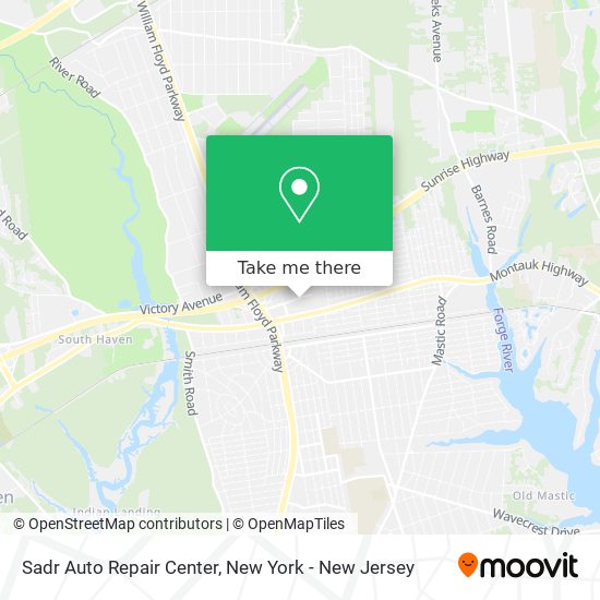 Sadr Auto Repair Center map