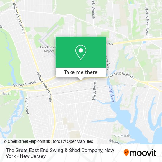 Mapa de The Great East End Swing & Shed Company