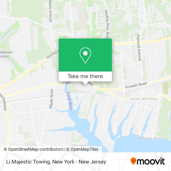 Li Majestic Towing map