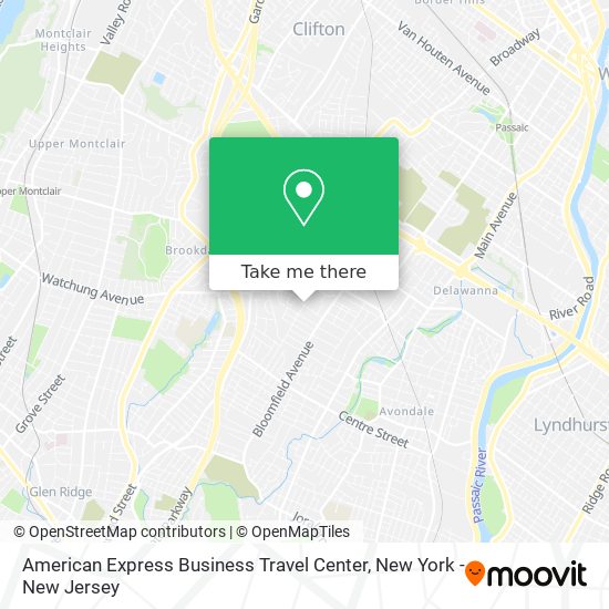 American Express Business Travel Center map