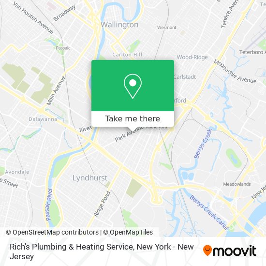 Rich's Plumbing & Heating Service map