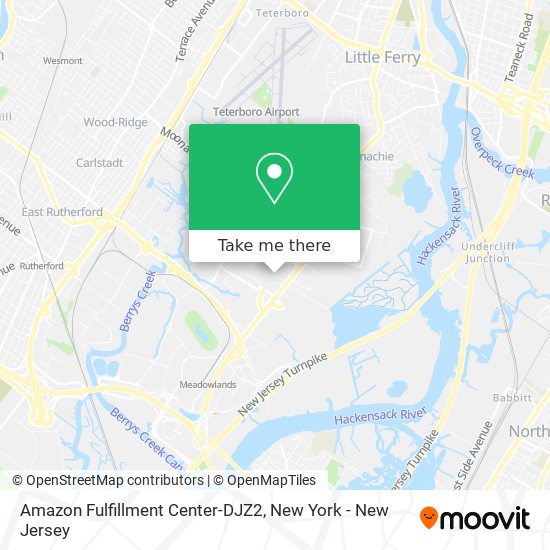 Amazon Fulfillment Center-DJZ2 map
