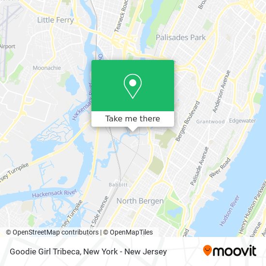 Goodie Girl Tribeca map