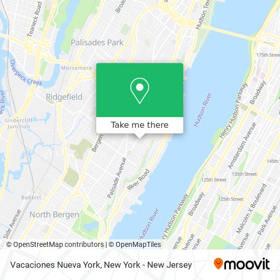 Mapa de Vacaciones Nueva York