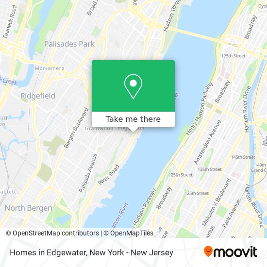 Homes in Edgewater map