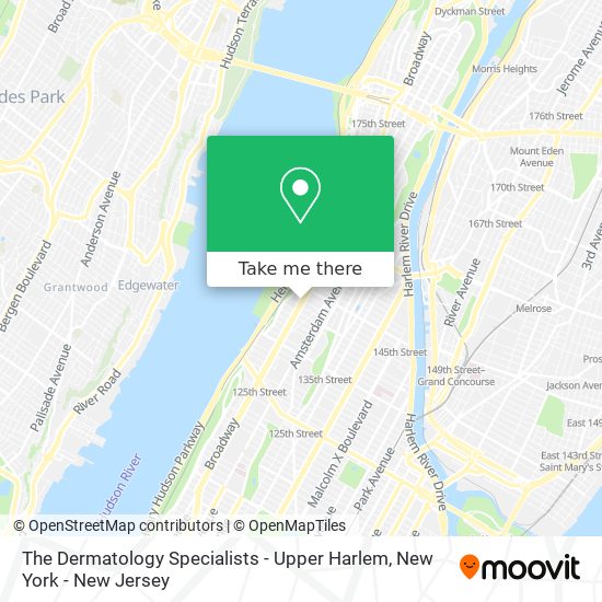 The Dermatology Specialists - Upper Harlem map