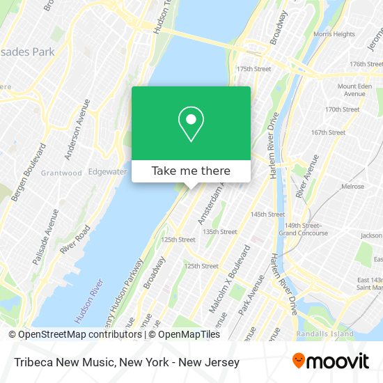 Tribeca New Music map