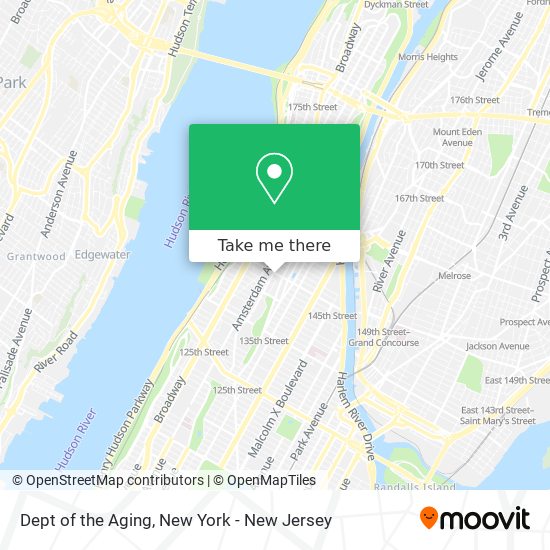 Dept of the Aging map