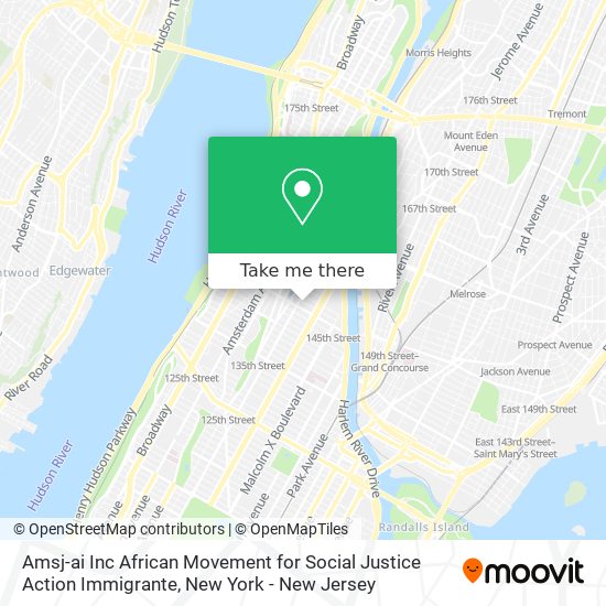 Amsj-ai Inc African Movement for Social Justice Action Immigrante map