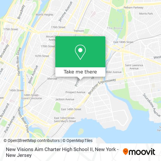 Mapa de New Visions Aim Charter High School II