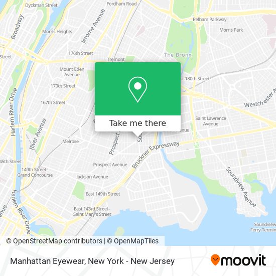 Manhattan Eyewear map