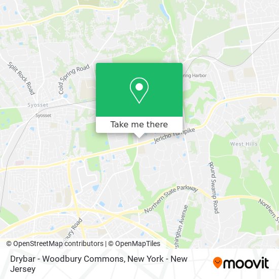 Mapa de Drybar - Woodbury Commons
