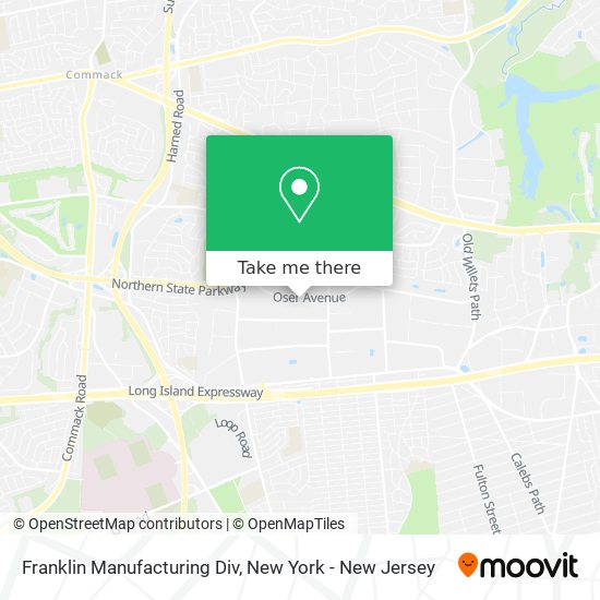 Mapa de Franklin Manufacturing Div