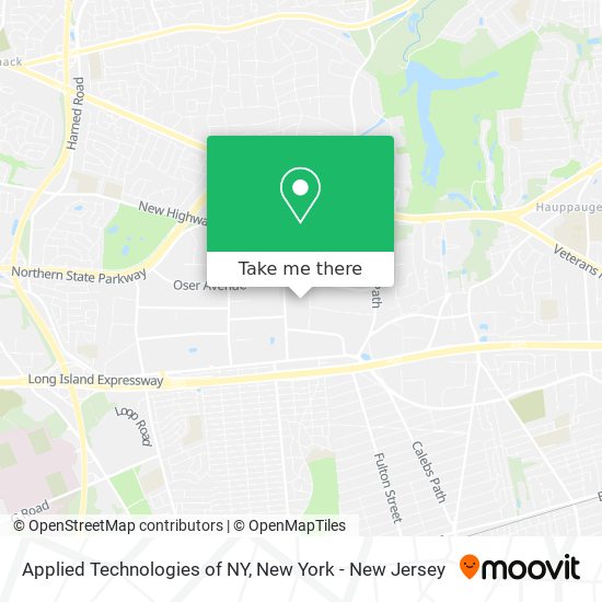 Mapa de Applied Technologies of NY