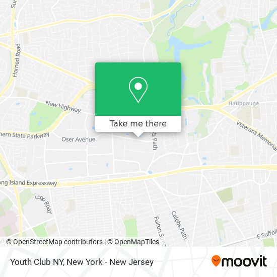 Youth Club NY map