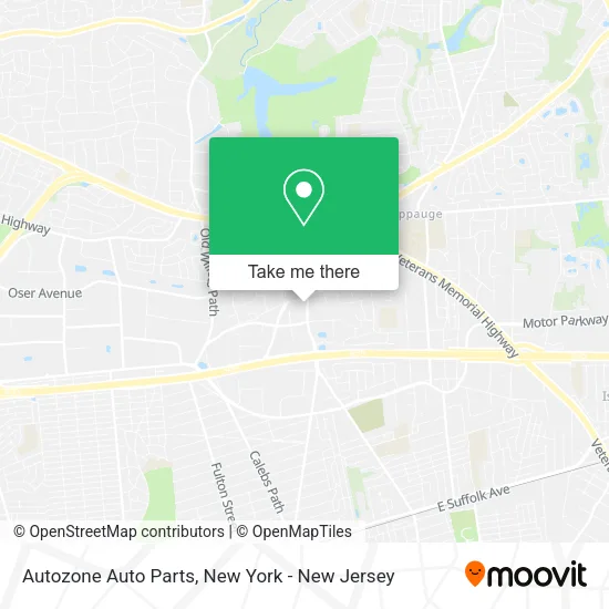 Autozone Auto Parts map