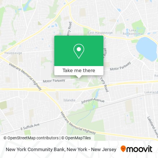 New York Community Bank map