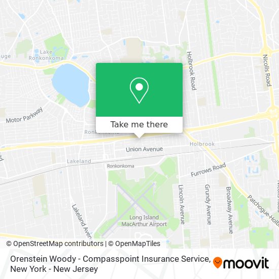 Orenstein Woody - Compasspoint Insurance Service map
