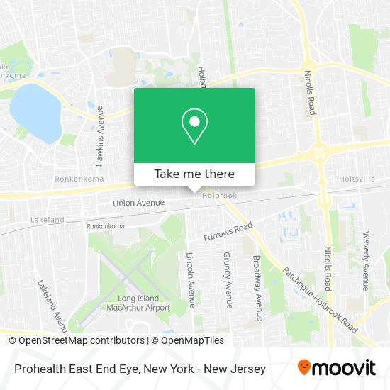 Mapa de Prohealth East End Eye