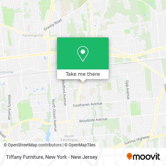 Tiffany Furniture map