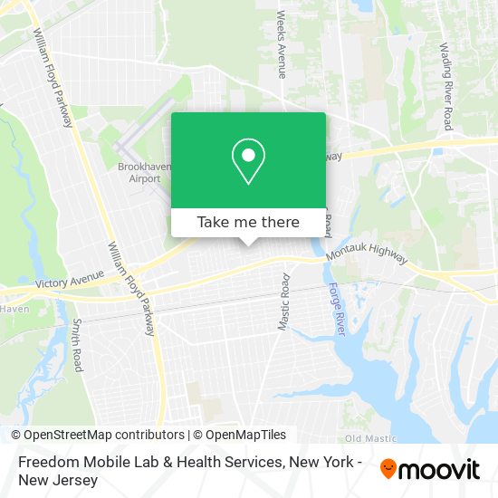 Mapa de Freedom Mobile Lab & Health Services