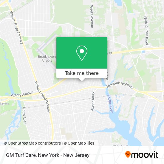 GM Turf Care map