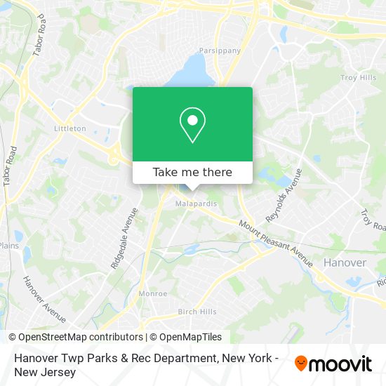 Hanover Twp Parks & Rec Department map