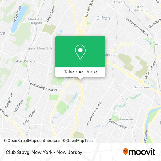 Club Stayg map
