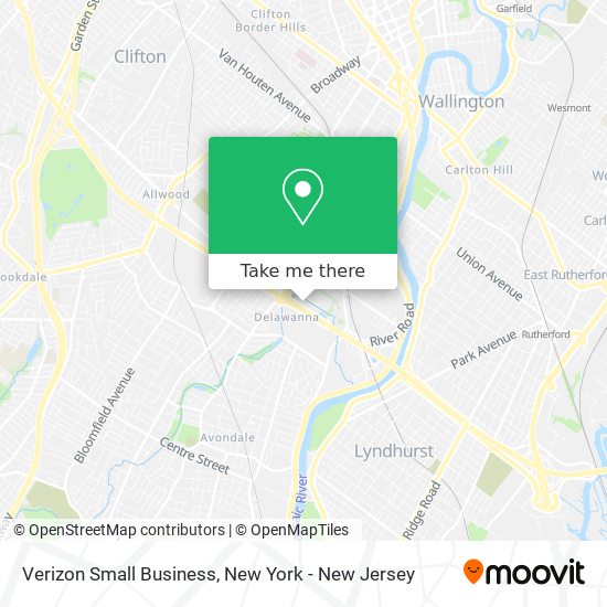 Mapa de Verizon Small Business