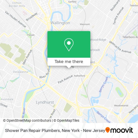 Shower Pan Repair Plumbers map