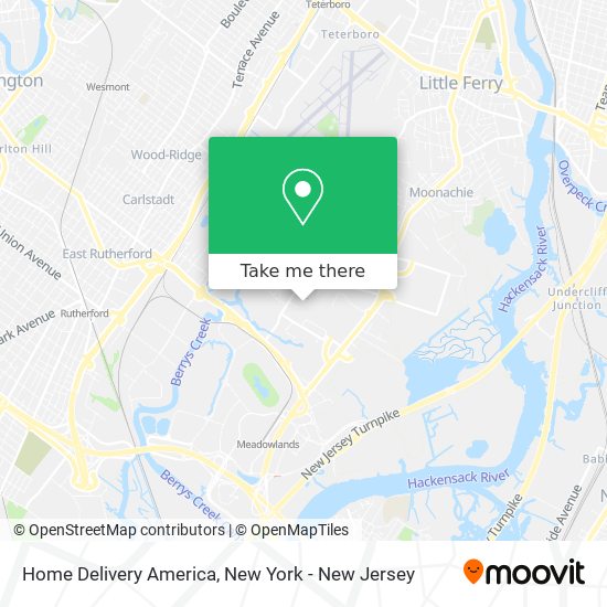 Mapa de Home Delivery America