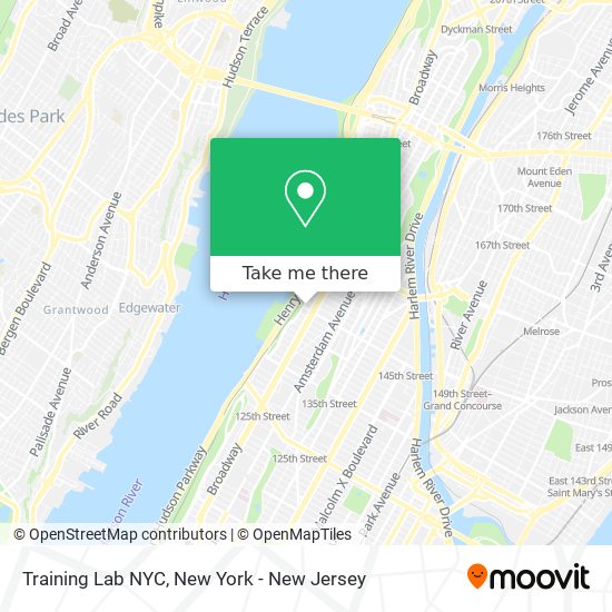 Training Lab NYC map