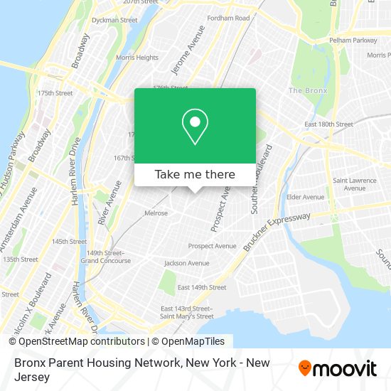 Mapa de Bronx Parent Housing Network