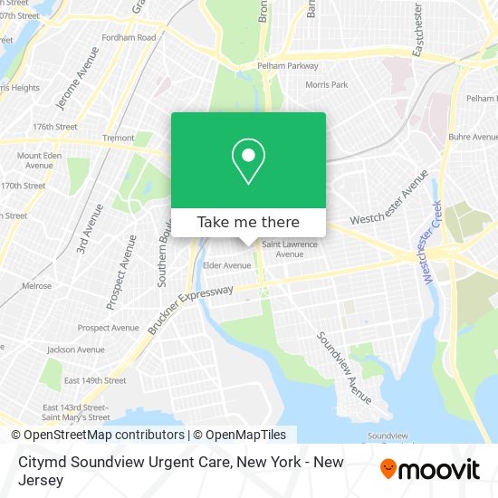 Mapa de Citymd Soundview Urgent Care