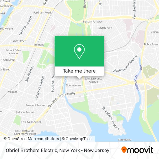 Obrief Brothers Electric map