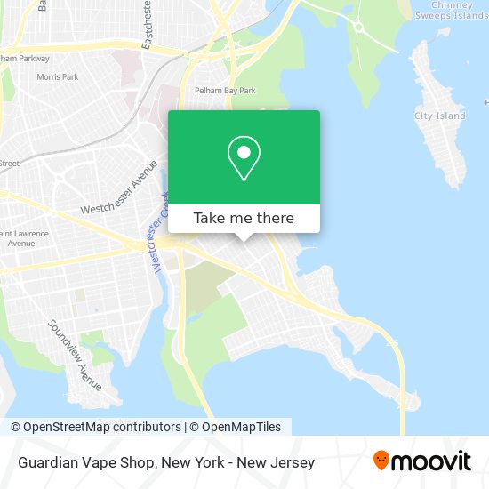 Mapa de Guardian Vape Shop