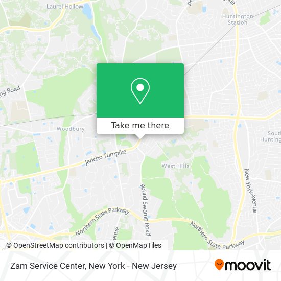 Zam Service Center map