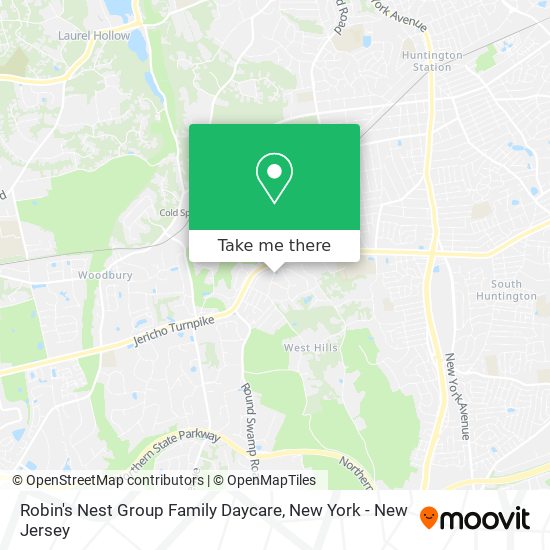 Robin's Nest Group Family Daycare map