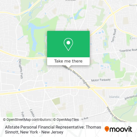 Mapa de Allstate Personal Financial Representative: Thomas Sinnott